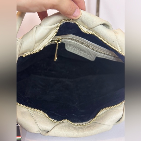 Isadora Leather Padded Woven Shoulder Bag - Picture 8 of 11